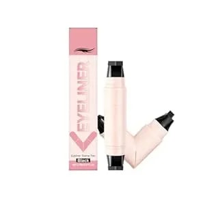 Rotating Eyeliner Stamp Pen, 2026 New Foldable Winged Gel Set For Perfect Cat Eye, Waterproof Smudge-Proof Quick Dry Wingliner Wing Eyeliner Stamp For Beginners (Black)