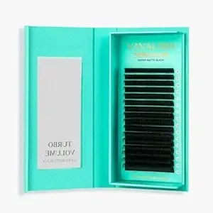 Shimmy-Free Lashes Extenisons Self Fanning Eyelash Extensions 0.03 0.05 Turbo Volume Lashes C/Cc/D Curl 8-15mm Mixed True Matte Black Lash Extensions Professional Volume Eyelashes (0.03-Cc-8-15mm)