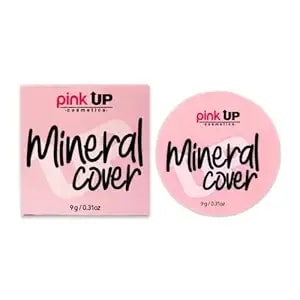Pink Up - Mineral Cover - Compact Powder - Matte Velvety Finish - Long-Lasting Oil Control - Makeup - Setting Powder - Lightweight Pressed Formula - Sand Shade - Model pkm400