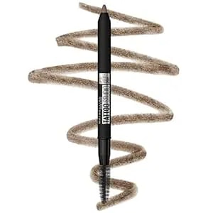 Maybelline Tattoostudio Waterproof Eyebrow Pencil, Sharpenable, Longwear, Long Lasting, Pigmented Eyebrow Pencil For Defined Brows, Blonde, 1 Count