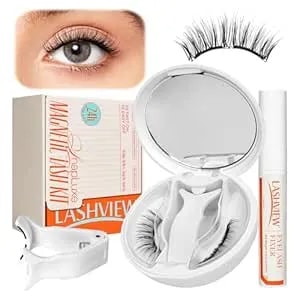 Lashview Upgrade Magnetic Eyelashes With Applicator Soft Magnetic Eyelashes Natural Look Reusable No Glue Needed Easy To Wear And Remove (yt01)