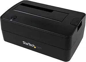 Startech.Com Single Bay USB 3.1 To SATA Hard Drive Docking Station, USB 3.1 (10 Gbps) Hard Drive Dock, External 2.5/3.5" SATA III HDD/SSD Docking Station, Top-Loading Hard Drive Bay (SDOCKU313),Black