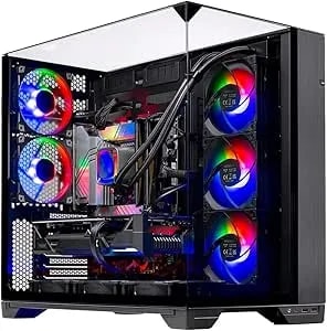 Skytech Gaming o11 Vision Gaming Pc, Amd Ryzen 7 9850x3d 4.7ghz, Nvidia Rtx 5080 16gb Vram, 1tb gen4 Nvme Ssd, 32gb ddr5 Ram 6000, 850w Gold Atx 3 Psu, 360 Argb Aio, Wi-Fi 5, Windows 11, Desktop