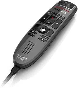 Philips LFH3500 Speechmike Premium USB Dictation Microphone Precision Microphone Push Button Control