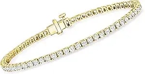 Ross-Simons 3.00 Ct. T.W. Lab-Grown Diamond Tennis Bracelet In 18kt Gold Over Sterling