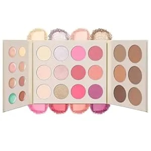 Ucanbe 26 Colors 4-In-1 Multi-Use Face Palette, Long-Lasting Makeup Palette With 8 Concealers, 6 Contours, 6 Highlighters And 6 Blushes All In One Palette, High Coverage And Travel-Friendly
