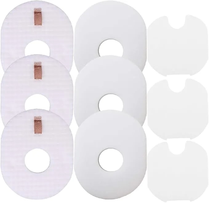 Dttery hv300 hv301 hv302 hv310 Vacuum Filter Replacement For Shark Rocket - cs100 hv200 hv251 hv290 hv292 hv303 hv305 hv308 uv450, Ultra-Light Corded Stick, Part xffv300, 3 Post, 3 Foam & Felt Kit
