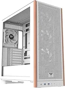 Thermaltake s370 Ws; Mid Tower Chassis; Wood Front Trim; 4x120mm Fans Included; 410mm Gpu Clearance; Up To E-Atx; Hidden Connector Support (Atx/Matx);Vertical Gpu Support;Snow;Ca-11j-oom6wn-00